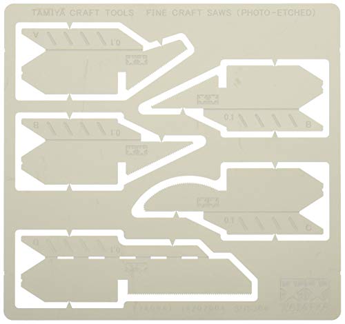 Tamiya 300074094 - Fotoätz-Sägeblatt, 0.1 mm, 5 Stück, Silber Tamiya 300074094 - Fotoätz-Sägeblatt, 0.1 mm, 5 Stück, Silber von Tamiya