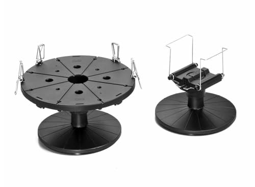TAMIYA TAM74522 74522 Ständer, Modellbau, 360° drehbar, Lackier Zubehör, Drehteller, Air Brush Lackierhilfe, Grau,gelb von Tamiya