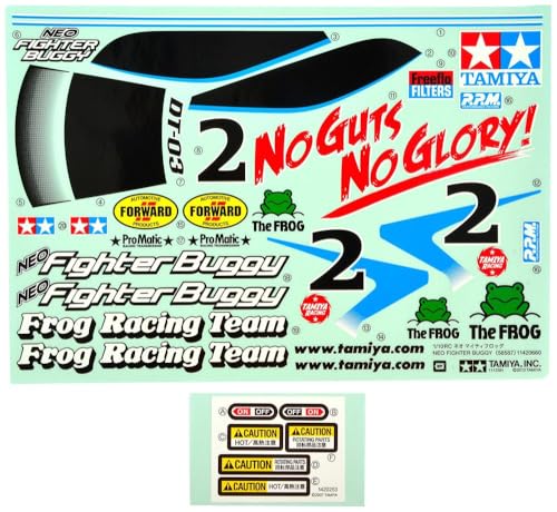 Tamiya 319495811 DT-03 Sticker Neo Fighter Buggy, Mehrfarbig, Medium von TAMIYA