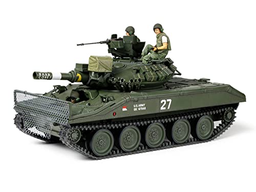 TAMIYA 35365 - 1:35 US M551 Sheridan Vietnam, Modellbau, Plastik Bausatz, Hobby, Basteln, Kleben, Modellbausatz, Modell, Zusammenbauen, Unlackiert, Grün von Tamiya