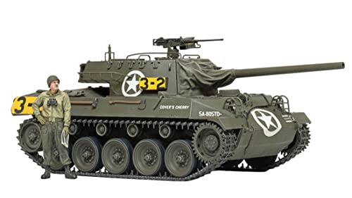 TAMIYA 35376 1:35 US M18 Hellcat Jagdpanzer-originalgetreue Nachbildung, Plastik Bausatz, Basteln, Modellbausatz, Zusammenbauen, unlackiert, Mehrfarbig von TAMIYA