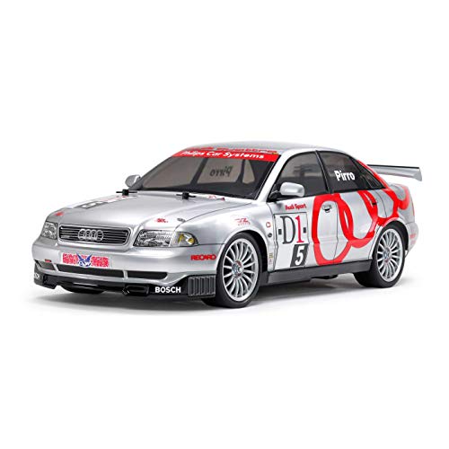 TAMIYA 47414 1:10 RC Audi A4 Quattro Touring TT-01E - ferngesteuertes Auto, Fahrzeug, Modellbau, Zusammenbauen, Hobby, RC Bausatz, unlackiert von TAMIYA