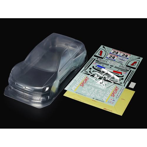 TAMIYA 51753 Karosserie Satz Peugeot 306 Maxi RS257mm- Zubehör für ferngesteuertes Auto, Ersatzkarosserie, RC, Modellbau, Mehrfarbig von TAMIYA