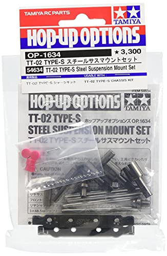 TAMIYA 54634 - TT-02-S Aufhängungsset vorne und hinten Stahl, Fahrzeuge, Silver von TAMIYA