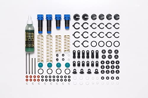 TAMIYA TT-02B/DF-03 Alu Öldämpfer-Set (2+2), Ersatzteil, Modellbau, Zubehör für RC Fahrzeug/ferngesteuertes Auto von TAMIYA