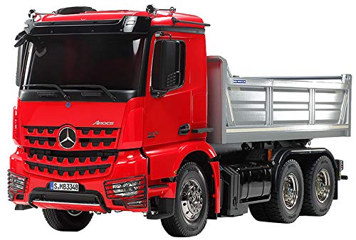 TAMIYA 56361 Mercedes-Benz 1:14 MB Arocs 3348 Rot/Silber Kipper, Bausatz zum Zusammenbauen, RC Truck, fernsteuerbarer, Lastwagen, LKW, Konstruktionsspielzeug, Modellbau, Basteln TAMIYA 56361 Mercedes-Benz 1:14 MB Arocs 3348 Rot/Silber Kipper, Bausatz zum Zusammenbauen, RC Truck, fernsteuerbarer, Lastwagen, LKW, Konstruktionsspielzeug, Modellbau, Basteln von TAMIYA
