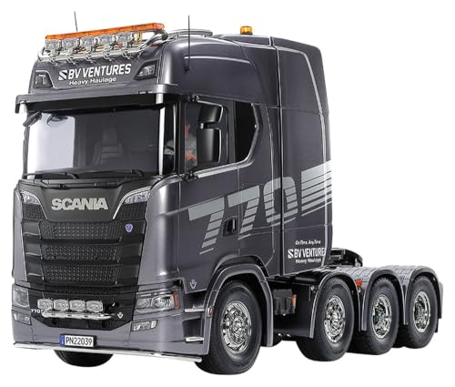 TAMIYA 56376 1:14 RC Scania 8x4/4 Gun Metal Lackiert - Bausatz zum Zusammenbauen, RC Truck, fernsteuerbarer, Lastwagen, LKW, Konstruktionsspielzeug, Modellbau, Basteln TAMIYA 56376 1:14 RC Scania 8x4/4 Gun Metal Lackiert - Bausatz zum Zusammenbauen, RC Truck, fernsteuerbarer, Lastwagen, LKW, Konstruktionsspielzeug, Modellbau, Basteln von TAMIYA