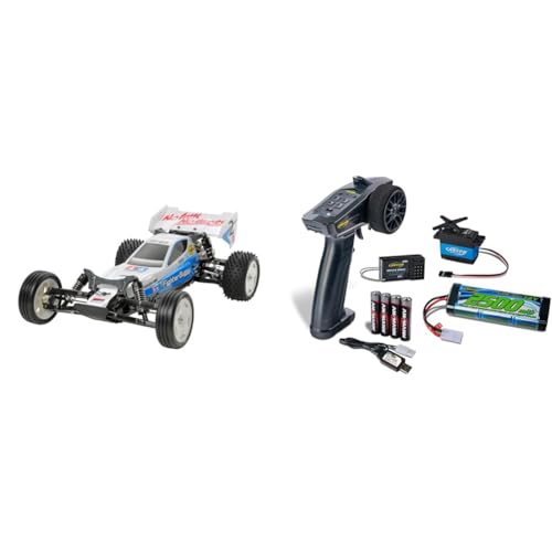 TAMIYA 58587 1:10 Neo Fighter Buggy DT-03 Bausatz Bundle Komplettset - Ferngesteuertes Auto, Fahrzeug, Modellbau, Zusammenbauen, Hobby, RC Bausatz von TAMIYA