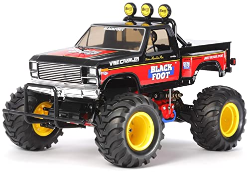 TAMIYA 58633 - 1:10 RC Blackfoot (2016), ferngesteuertes Auto/ Fahrzeug, Modellbau, Bausatz, Hobby, Basteln, Modell, Zusammenbauen, Unlackiert von TAMIYA