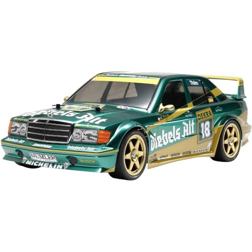 TAMIYA 58638 -"1:10 RC MB 190E Dieb.Alt Zakspeed TT-01E Fahrzeug Grün-goldene von TAMIYA