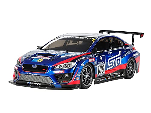 TAMIYA 58645-1:10 RC Subaru WRX STI 24H Nürburgring TT-02, ferngesteuertes Auto/Fahrzeug, Modellbau, Bausatz, Hobby, Zusammenbauen von TAMIYA