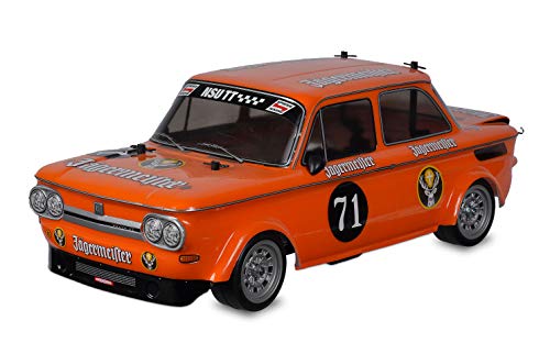 TAMIYA 58649 – 1:10 RC NSU TT Prinz Jägermeister M-05, ferngesteuertes Auto,Modellbau,Bausatz,Hobby,Zusammenbauen,unlackiert von TAMIYA