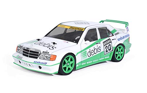 TAMIYA 58656 - 1:10 RC MB 190E debis Zakspeed TT-01E, ferngesteuertes Auto/ Fahrzeug, Modellbau, Bausatz, Hobby, Basteln, Modell, Zusammenbauen von TAMIYA