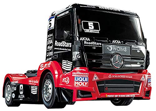 TAMIYA 58683 Mercedes-Benz 1:14 RC M-B Race Truck Actros MP4 TT-01E, ferngesteuertes Auto/Fahrzeug, Modellbau, Bausatz, Hobby, Basteln, Modell, Zusammenbauen, rot/schwarz, Small TAMIYA 58683 Mercedes-Benz 1:14 RC M-B Race Truck Actros MP4 TT-01E, ferngesteuertes Auto/Fahrzeug, Modellbau, Bausatz, Hobby, Basteln, Modell, Zusammenbauen, rot/schwarz, Small von TAMIYA