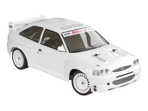 Tamiya 58691 1:10 Ford Escort Custom (TT-02) -ferngesteuertes Auto, Fahrzeug, Modellbau, Zusammenbauen, Hobby, RC Bausatz, unlackiert von Tamiya