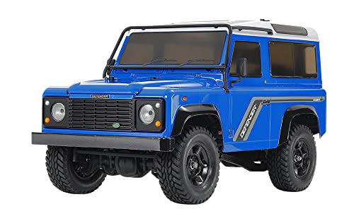 Tamiya 58700 1:10 Landrover Defender 90 CC-02-ferngesteuertes Auto, RC Fahrzeug, Modellbau, Bausatz zum Zusammenbauen, Hobby, Basteln, Mehrfarbig von Tamiya