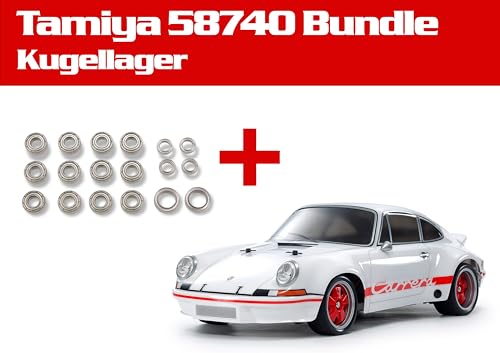 TAMIYA 58740 Porsche Carrera RSR 2.8 BT-01 Bausatz Bundle Kugellager- Ferngesteuertes Auto, Fahrzeug, Modellbau, Zusammenbauen, Hobby, RC Bausatz von TAMIYA