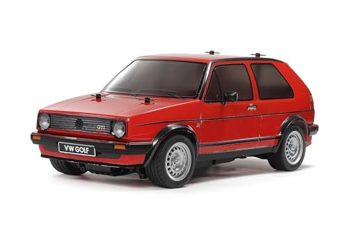 TAMIYA 58748 1:10 RC VW Golf II GTI 16V MB-01 - ferngesteuertes Auto, Fahrzeug, Modellbau, Zusammenbauen, Hobby, RC Bausatz, unlackiert, Mehrfach von TAMIYA