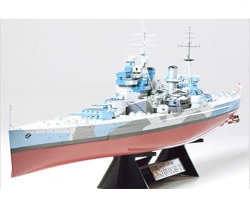 TAMIYA 78010 1:350 Britischer King George V Schlachtschiff, originalgetreue Nachbildung, Modellbau, Plastik Bausatz, Basteln, Hobby, Kleben, Modellbausatz, Zusammenbauen, unlackiert, Mehrfarbig TAMIYA 78010 1:350 Britischer King George V Schlachtschiff, originalgetreue Nachbildung, Modellbau, Plastik Bausatz, Basteln, Hobby, Kleben, Modellbausatz, Zusammenbauen, unlackiert, Mehrfarbig von TAMIYA