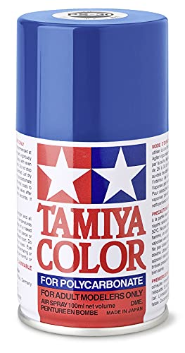 TAMIYA 86030 PS-30 Brilliant Blau Polycarbonat 100ml - Sprühfarbe für Plastikmodellbau, Modellbau und Bastelzubehör, Sprühfarben für den Modellbau, 100 ml (1er Pack) von TAMIYA