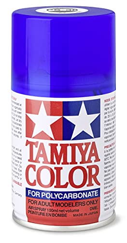 TAMIYA 86038 PS-38 Translucent Blau Polyc. 100ml-Sprühfarbe für Plastik-und RC Bastelzubehör, Sprühfarben für den Modellbau von TAMIYA
