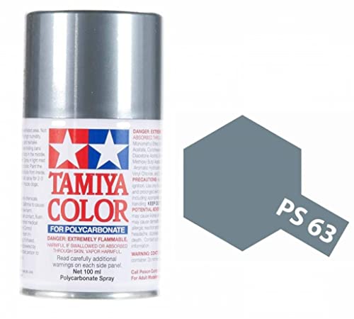 TAMIYA 86063 PS-63 Hell Gun Metall Grau Polycarbonat 100ml - Sprühfarbe für Plastikmodellbau, Modellbau und Bastelzubehör, Sprühfarben für den Modellbau von TAMIYA