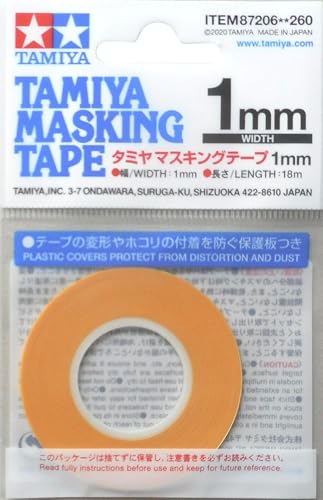 TAMIYA TAM87206 87206 Masking Tape 1 mm/18m, Modellbau, Zubehör, Mehrfarblackierungen TAMIYA TAM87206 87206 Masking Tape 1 mm/18m, Modellbau, Zubehör, Mehrfarblackierungen von TAMIYA