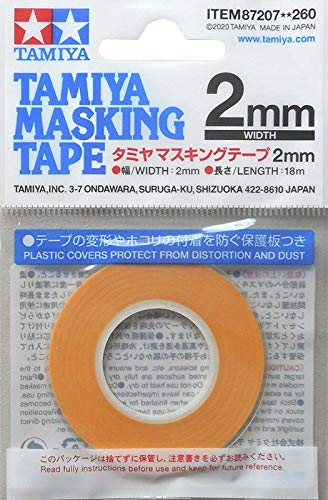 TAMIYA 87207 300087207 Masking Tape 2 mm/18m, Modellbau, Zubehör von TAMIYA