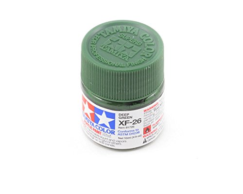 TAMIYA Acryl Farbe, 10ml, Dunke Gruen XF26 von The Hobby Company