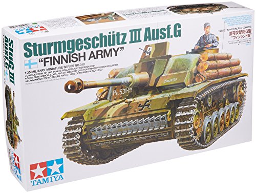TAMIYA TM35310 300035310 - WWII Sturmgeschütz III Ausführung G Finnland 1942, Bausatz 1:35 TAMIYA TM35310 300035310 - WWII Sturmgeschütz III Ausführung G Finnland 1942, Bausatz 1:35 von TAMIYA
