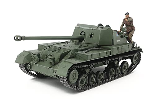 Tamiya 300035356 300035356-1:35 Brit. Jagdpanzer Archer 17pdr,originalgetreue Nachbildung, Plastik Bausatz, Basteln, Modellbausatz, Zusammenbauen, unlackiert, grün von TAMIYA
