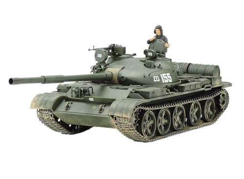 TAMIYA 35108 1:35 Rus. T-62A Kampfpanzer (1), Modellbausatz,Plastikbausatz, Bausatz zum Zusammenbauen, detaillierte Nachbildung, Grün TAMIYA 35108 1:35 Rus. T-62A Kampfpanzer (1), Modellbausatz,Plastikbausatz, Bausatz zum Zusammenbauen, detaillierte Nachbildung, Grün von TAMIYA