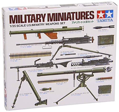 Tamiya 300035121 - 1:35 Diorama-Set US Infanterie-Waffen von TAMIYA