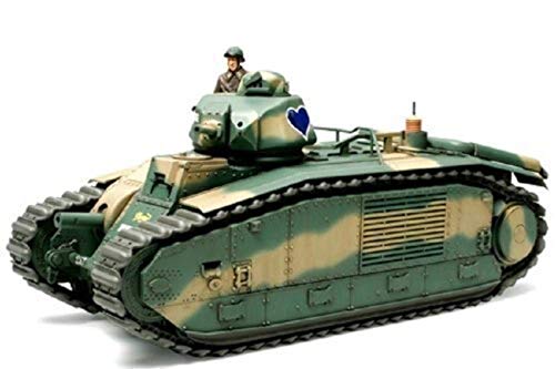 Tamiya 300035282-1:35 WWII Französische Kampfpanzer B1 bis (1), grün von Tamiya