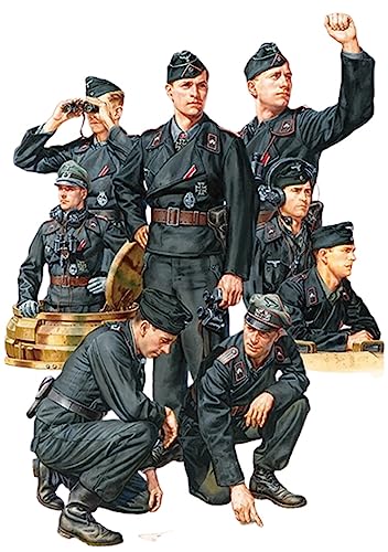 Tamiya 35354 1:35 Figuren-Set Deutsche Panzer Besatzung (4+4), Modellbausatz,Plastikbausatz, Bausatz zum Zusammenbauen, detaillierte Nachbildung Tamiya 35354 1:35 Figuren-Set Deutsche Panzer Besatzung (4+4), Modellbausatz,Plastikbausatz, Bausatz zum Zusammenbauen, detaillierte Nachbildung von TAMIYA