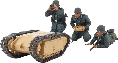 Tamiya 300035357 1/35 German Assault Pioneer Team w Militär 1:35 Dt. Pioniere & Goliath-Set (3+2), Mehrfarbig, Small von Tamiya
