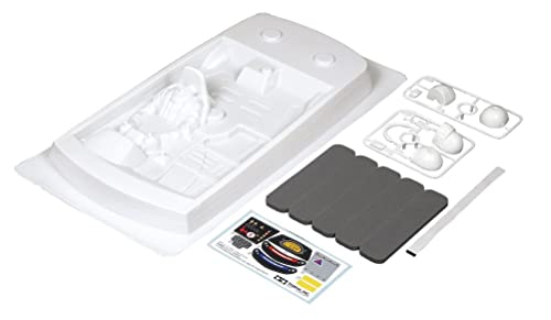 Tamiya 300054157 - Tourenwagen Cockpit-Set RL 1/10, Weiß von TAMIYA