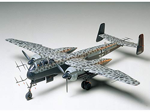 Tamiya 300061057-1:48 WWII Deutsche Nachtjäg Heinkel Uhu He219 von TAMIYA