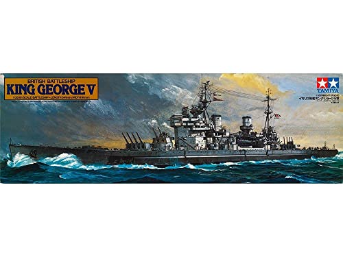 Tamiya 300078010 1/350 British King George V Plastic Model Boat Kit König Modellbausatz, Mehrfarbig, Small Tamiya 300078010 1/350 British King George V Plastic Model Boat Kit König Modellbausatz, Mehrfarbig, Small von Tamiya
