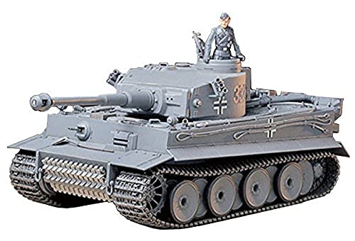 Tamiya 300035216 35216 1:35 Deutscher PzKpfw.VI Tiger I E Frühe (1), Modellbausatz,Plastikbausatz, Bausatz zum Zusammenbauen, detaillierte Nachbildung, Grau, Einzelpackung von TAMIYA