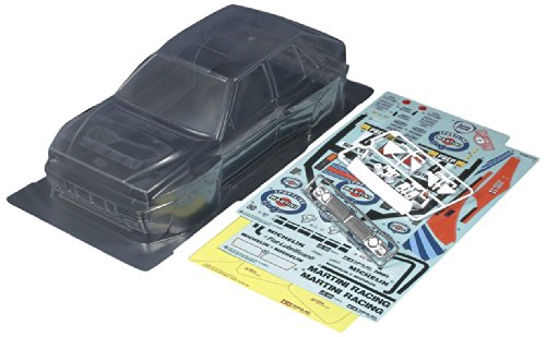 Tamiya 51401 Kar.-Satz Lancia Delta HF Integrale - Zubehör für ferngesteuertes Auto, Ersatzkarosserie, RC, Modellbau, Mehrfarbig, Unlackiert von Tamiya