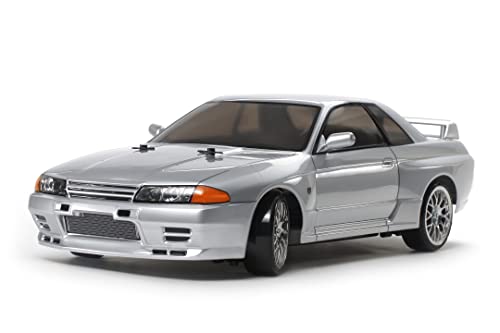 Tamiya 58651 1:10 RC Nissan Skyline GT-R R32 TT-02D - ferngesteuertes Auto, Fahrzeug, Modellbau, Bausatz zum Zusammenbauen, Hobby, Basteln, Mehrfarbig von Tamiya