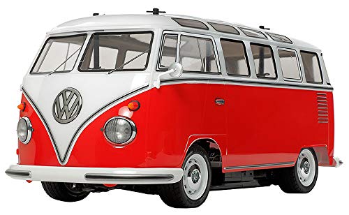 Tamiya 58668 - 1:10 RC VW Bus Type 2 (T1) (M-06), ferngesteuertes Auto/ Fahrzeug, Modellbau, Bausatz, Unlackiert von TAMIYA