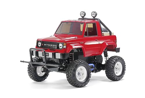 Tamiya 58727 1:10 RC Mitsubishi Pajero CW-01 - ferngesteuertes Auto, Fahrzeug, Modellbau, Zusammenbauen, Hobby, RC Bausatz, unlackiert von Tamiya