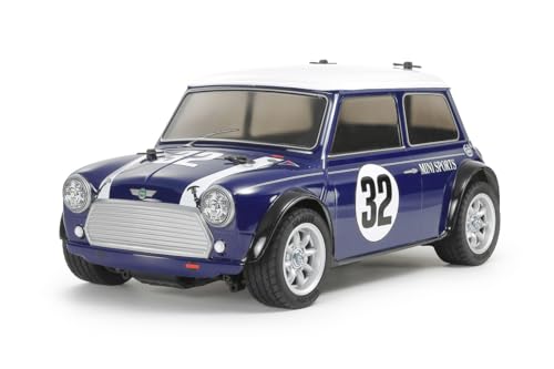 Tamiya 58747 1:10 RC Mini Cooper Racing MB-01 - ferngesteuertes Auto, Fahrzeug, Modellbau, Zusammenbauen, Hobby, RC Bausatz, unlackiert von TAMIYA