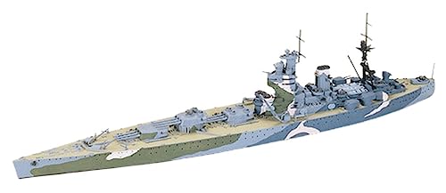 TAMIYA 77504 Militär 1:700 Brit. Nelson Schlachtschiff WL, Modellbau, Plastik Bausatz, Basteln, Hobby, Kleben, Plastikbausatz, Mehrfarbig, one Size von TAMIYA