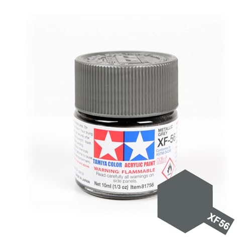 TAMIYA XF-56 Metallic Grau matt Streichfarbe | 10 ml | #81756 von TAMIYA