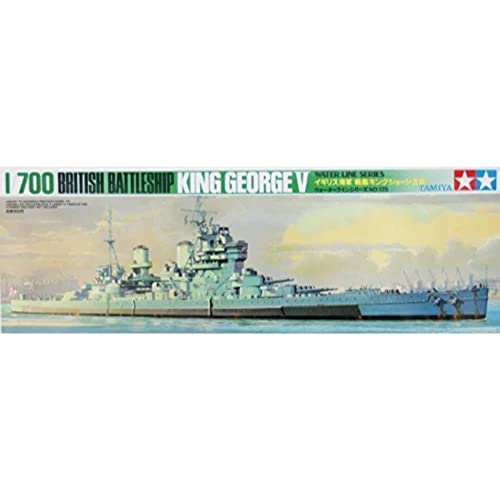 TAMIYA 77525 1:700 Brit. King George V Schlachtsch.WL - Modellbau, Plastik Bausatz, Basteln, Hobby, Kleben, Plastikbausatz von TAMIYA