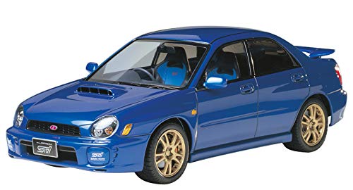 Tamiya Subaru 24231 1:24 Impreza WRX STi-originalgetreue Nachbildung, Modellbau, Plastik Bausatz, Basteln, Hobby, Kleben, Modellbausatz, Zusammenbauen, unlackiert, Ohne Farbe von Tamiya