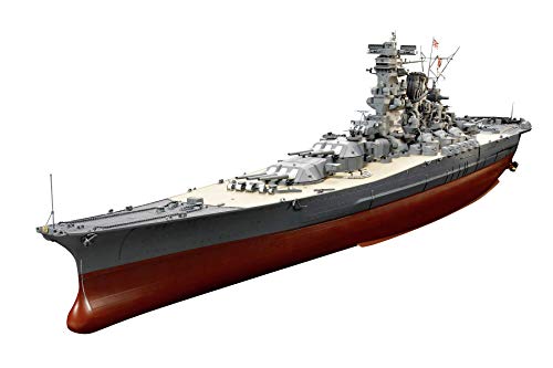 TAMIYA 78025 - WWII Yamato, Version 2005 – japanisches Super-Schlachtschiff, Maßstab 1:350, XXL Modell, Flugzeugträger, Zweiter Weltkrieg, 76cm lang, Mittel von Tamiya
